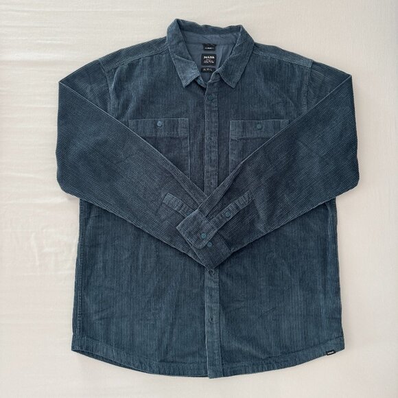 prAna Men's Ridgecrest Long-Sleeve Corduroy Shirt - XL - Picture 1 of 2